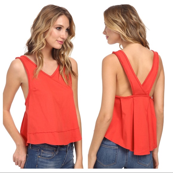Free People Tops - 🍋[Free People] Red Cupcake Toying Around Tank Top